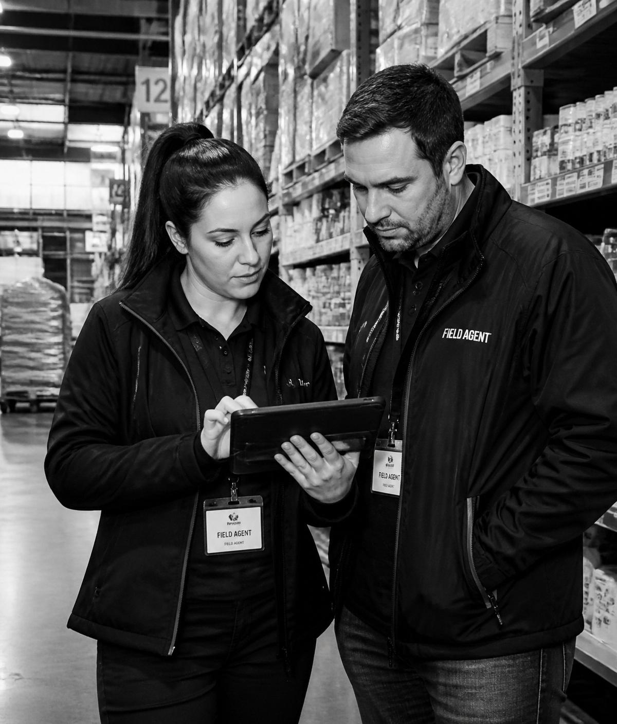 TANBER Solutions Team beim Einsatz im Handel