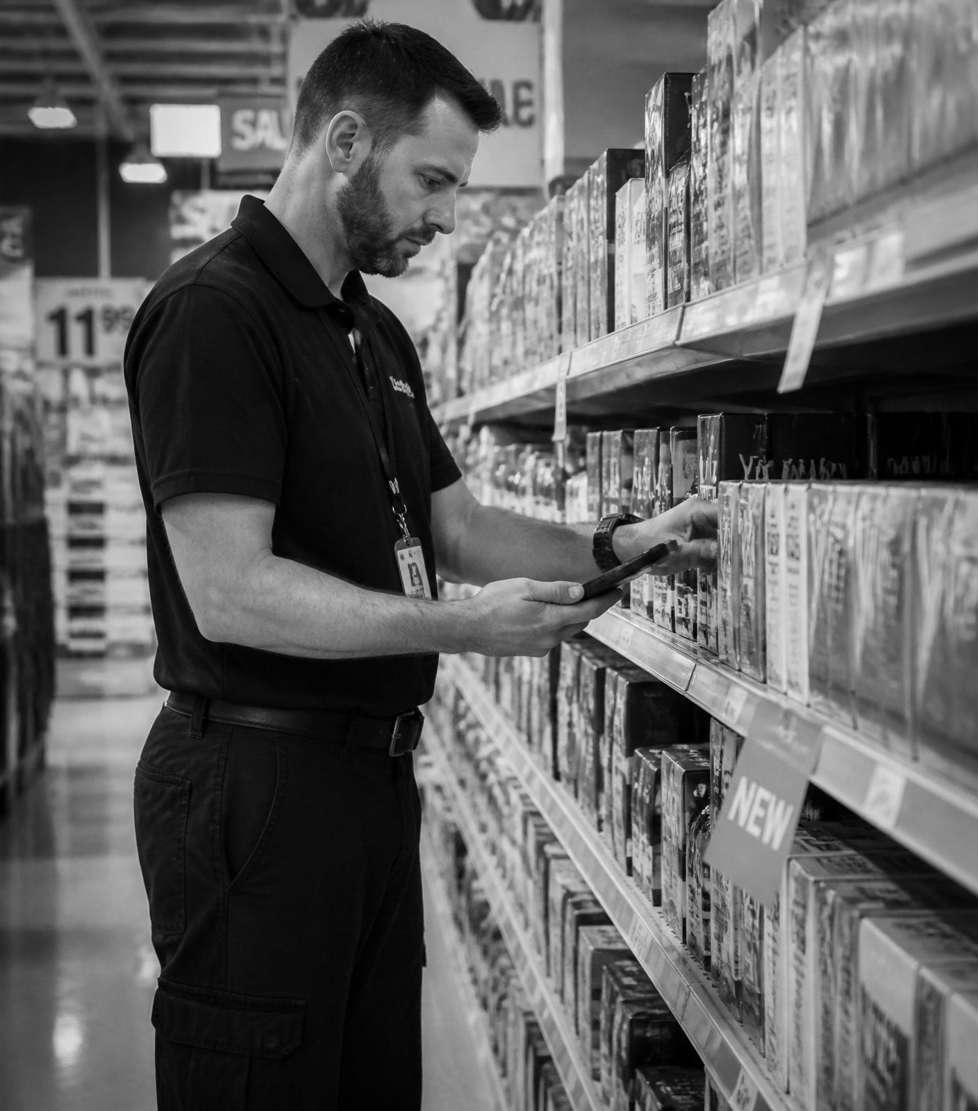 Field Service Team von TANBER Solutions beim Store Check im deutschen Handel